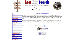 Desktop Screenshot of lostdogsearch.com